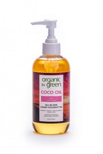 Organic to Green Coco Oil Liquid Coconut Oil, Rose