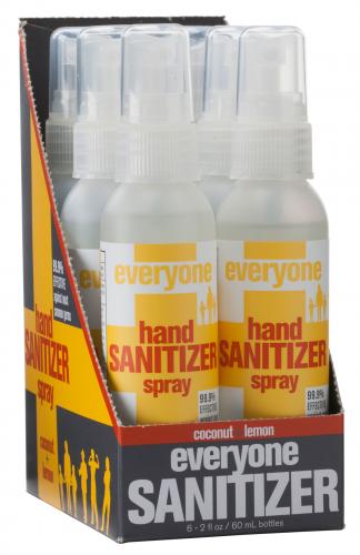 Everyone Natural Hand Sanitizer Spray, Coconut + Lemon