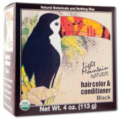 Light Mountain Natural Hair Color & Conditioner, Black