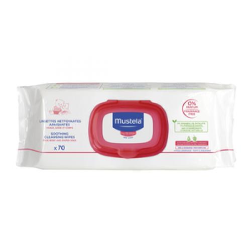 Mustela Soothing Cleansing Wipes, Fragrance Free