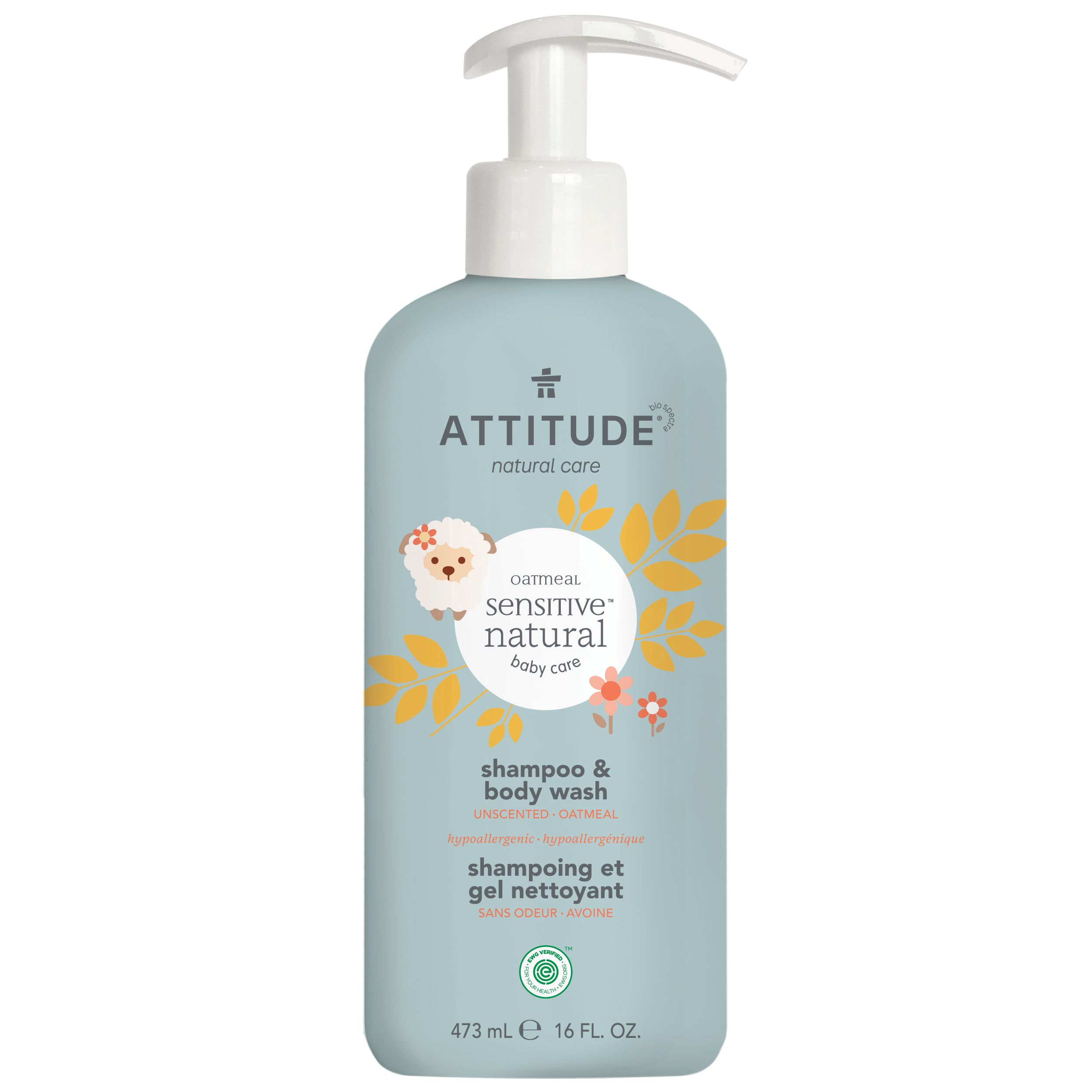 ATTITUDE Baby 2-in-1 Shampoo & Body Wash