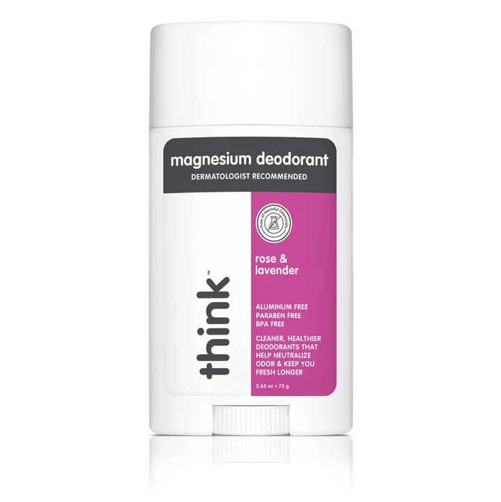 Think Magnesium Deodorant, Rose & Lavender 